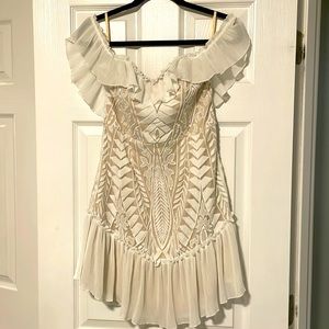White boho dress